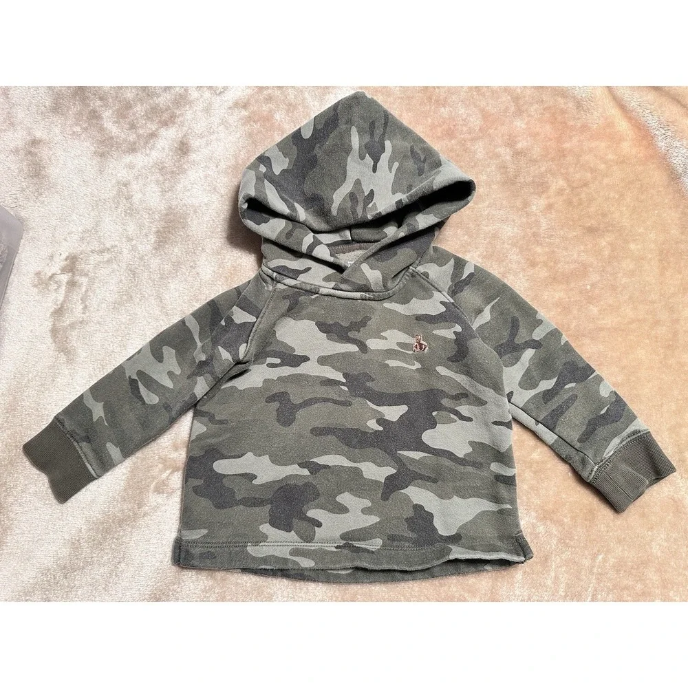 Baby‎ Gap 2 Pc sweat Suit 18-24 Mos Camo Pullover hoodie